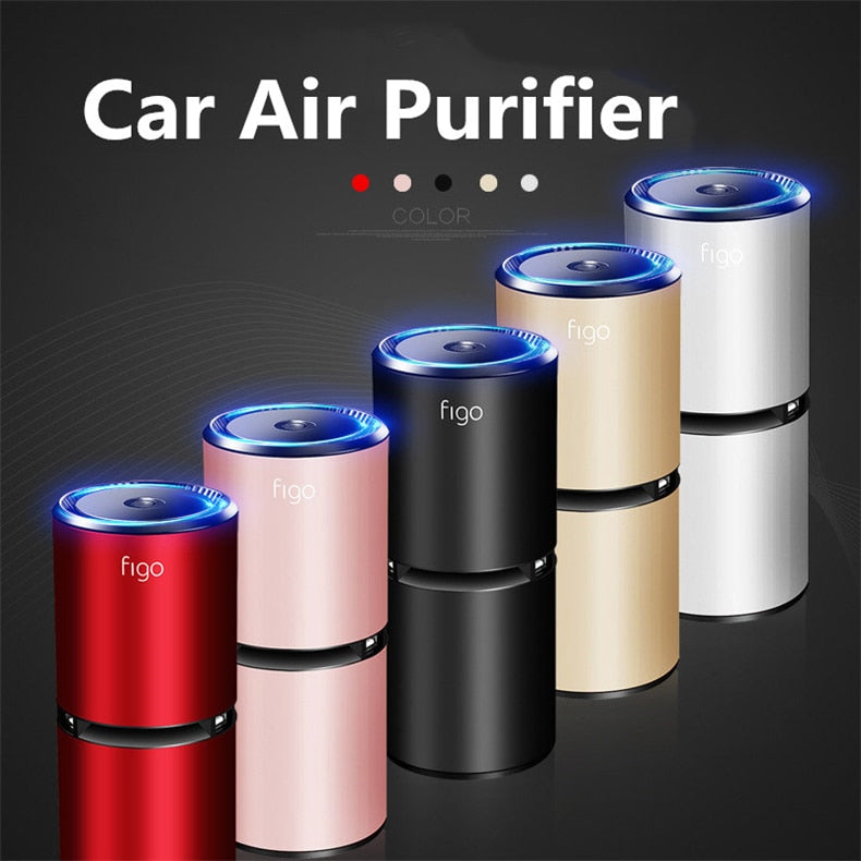 Car Air Purifier - Ionic cleaner USB removes odor and smoke