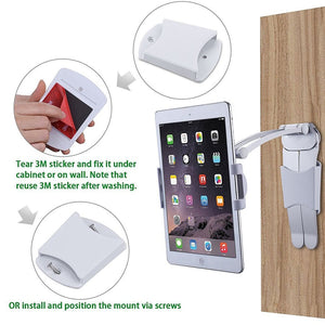 Tablet stand/wall mount fit for 5"-10.5" width Tablet metal bracket