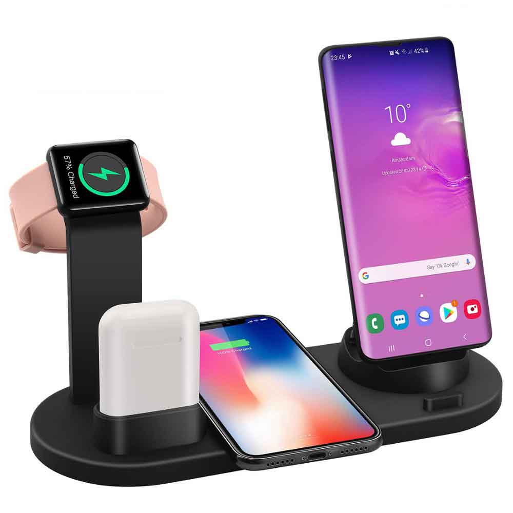 4 in 1 Wireless Fast Charging Dock Station For Apple Watch iPhone and Airpods