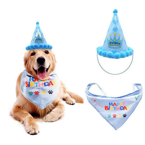Pet Cat Dogs Caps Birthday Headwear Caps Hat Party Costume Headwear Cap Tie Party Pets Accessories